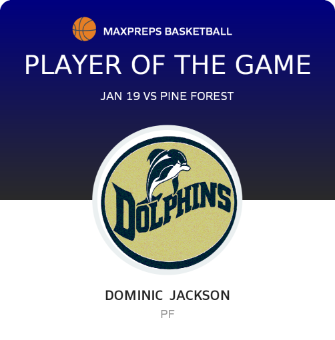 #1 Dominic  Jackson Player of the Game badge