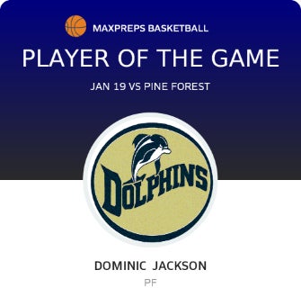 #1 Dominic Jackson Player of the Game badge