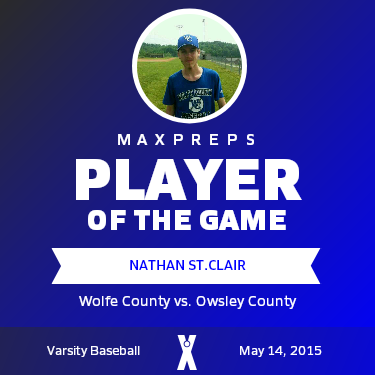 #6 Nathan St.Clair Player of the Game badge