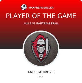 #8 Anes Tahirovic Player of the Game badge