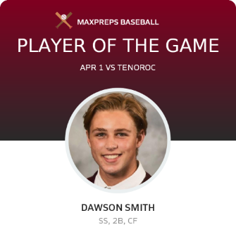 #2 Dawson Smith Player of the Game badge
