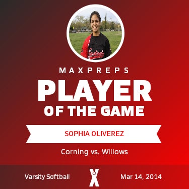 #10 Sophia Oliverez Player of the Game badge