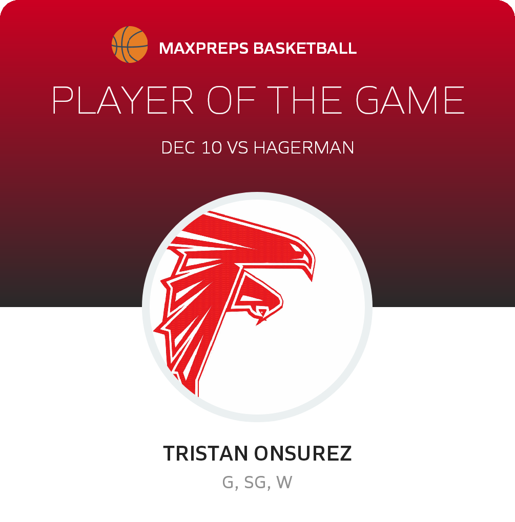#10 Tristan Onsurez Player of the Game badge