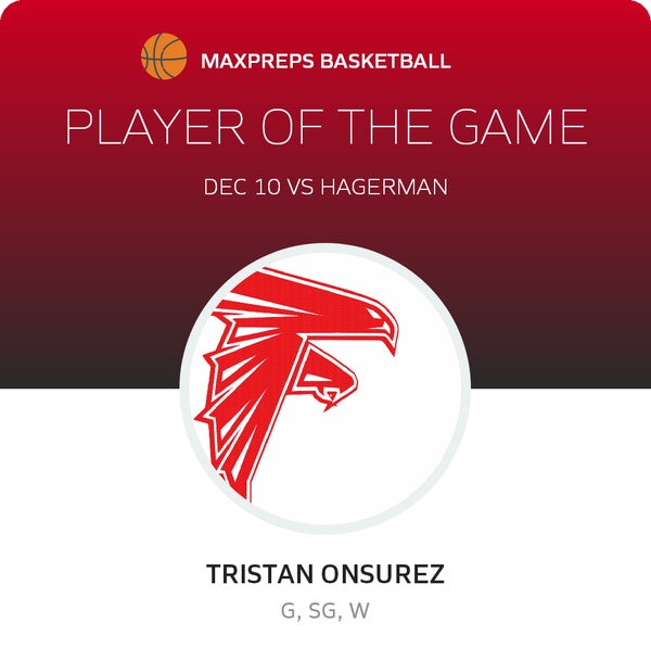 #10 Tristan Onsurez Player of the Game badge