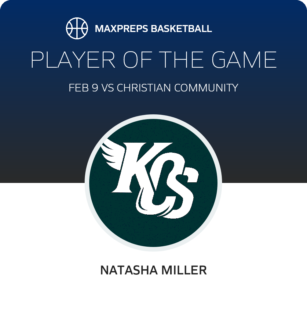 #15 Natasha Miller Player of the Game badge