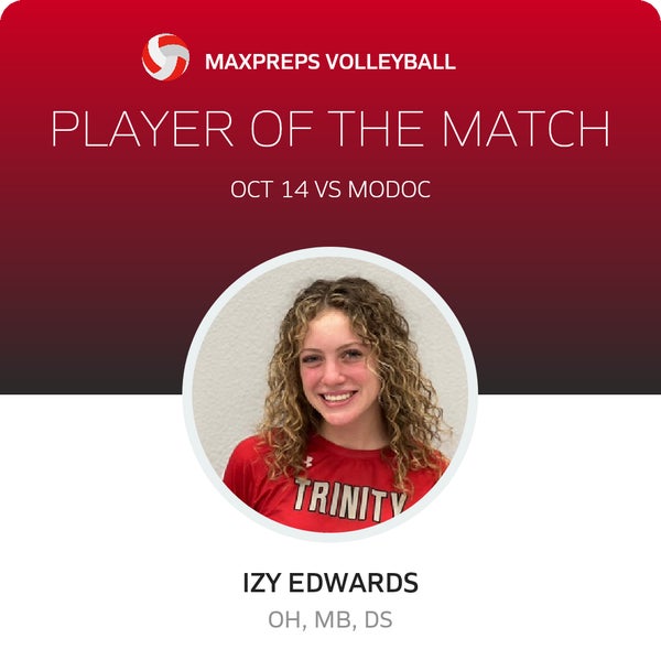 #12 IZY EDWARDS Player of the Game badge
