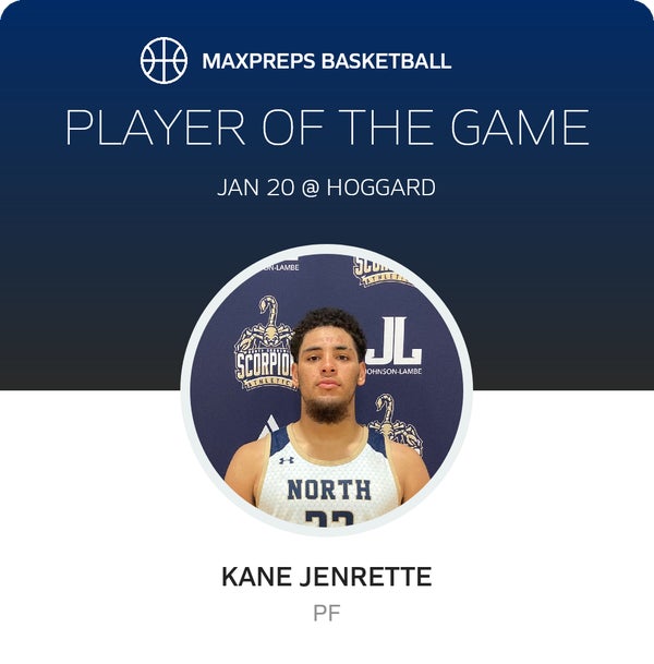 #23 Kane Jenrette Player of the Game badge