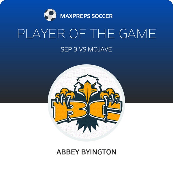 #13 Abbey Byington Player of the Game badge