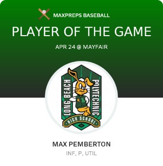 #13 Max Pemberton Player of the Game badge