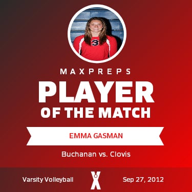 #03 Emma Gasman Player of the Game badge
