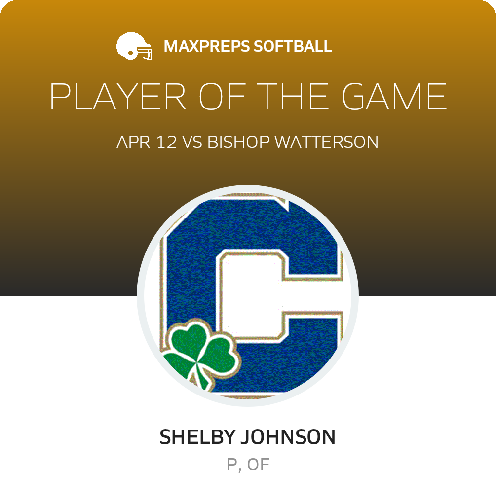 #7 Shelby Johnson Player of the Game badge