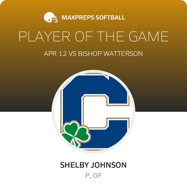 #7 Shelby Johnson Player of the Game badge