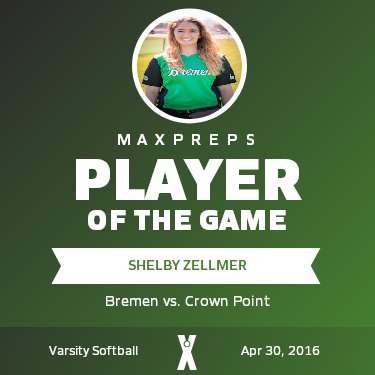 #14 Shelby Zellmer Player of the Game badge