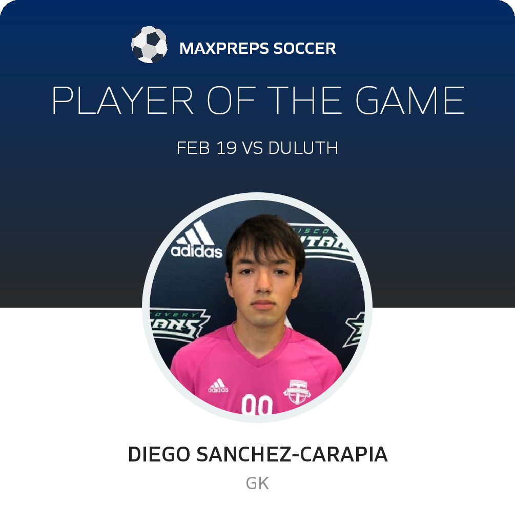 #99 D. Sanchez-Carapia Player of the Game badge