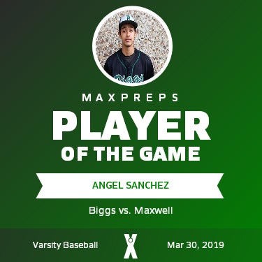 #17 Angel Sanchez Player of the Game badge