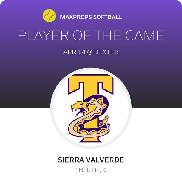 #15 Sierra Valverde Player of the Game badge