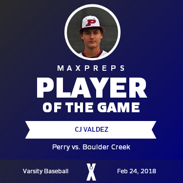 #13 Cj Valdez Player of the Game badge