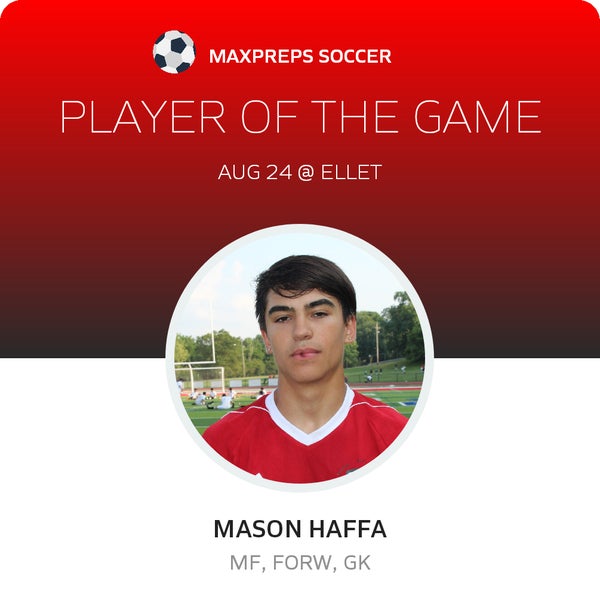 #2 Mason Haffa Player of the Game badge