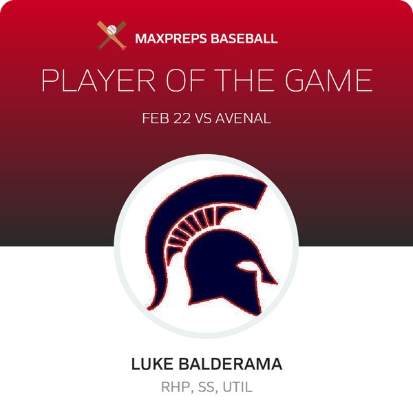 #23 Luke Balderama Player of the Game badge