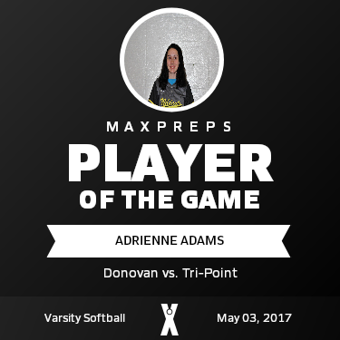 #7 Adrienne Adams Player of the Game badge