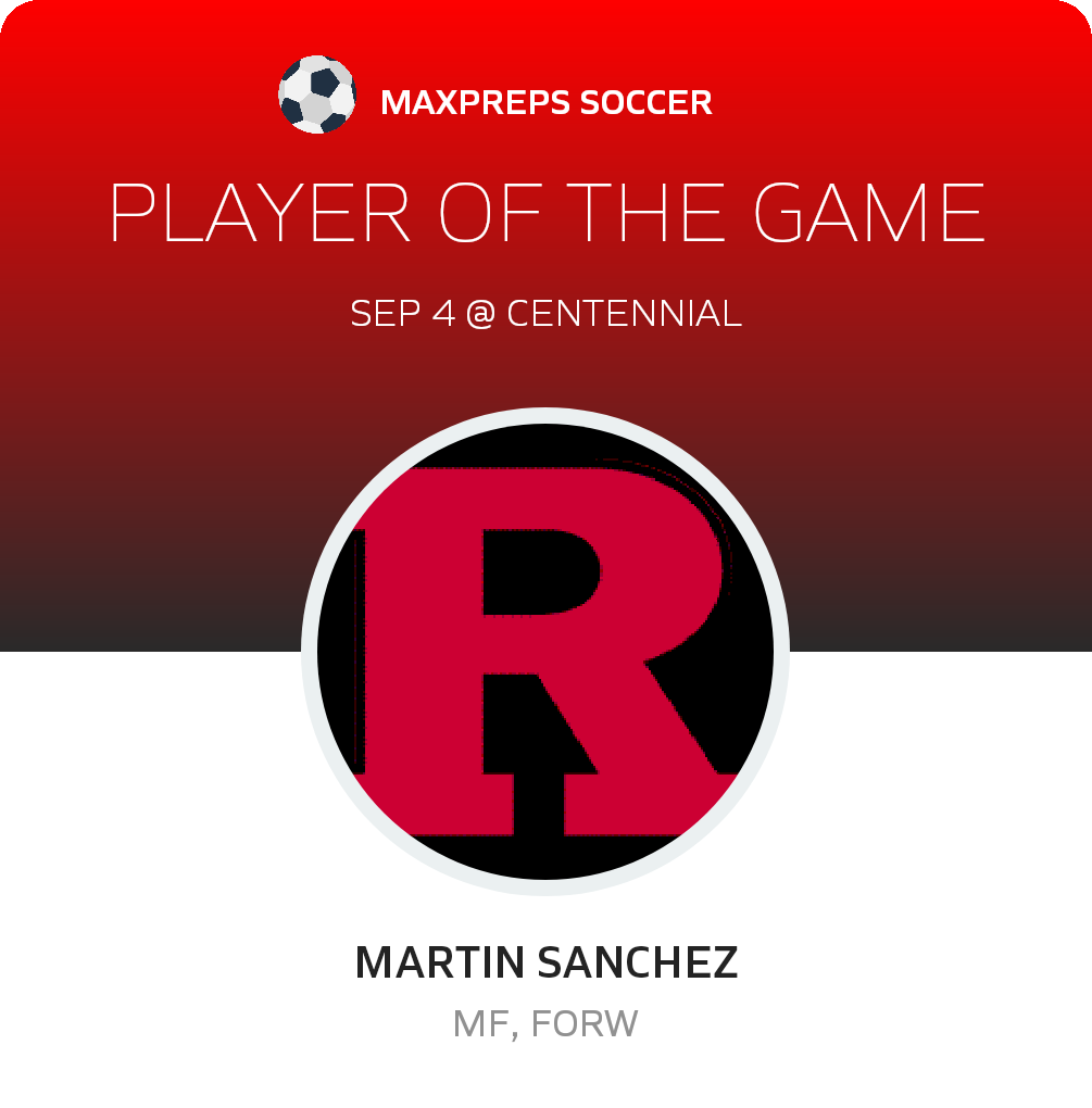 #5 Martin Sanchez Player of the Game badge