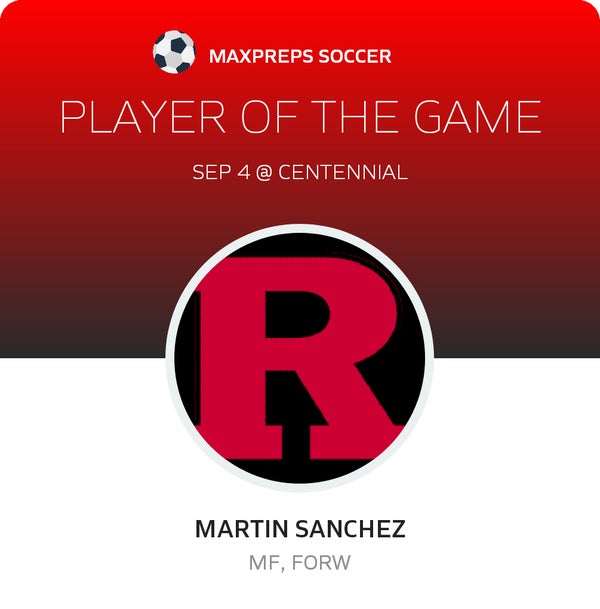 #5 Martin Sanchez Player of the Game badge
