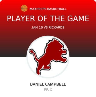 #15 Daniel Campbell Player of the Game badge