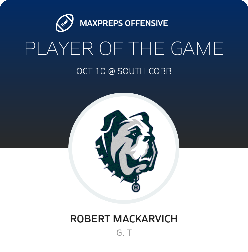 #66 Robert MacKarvich Player of the Game badge