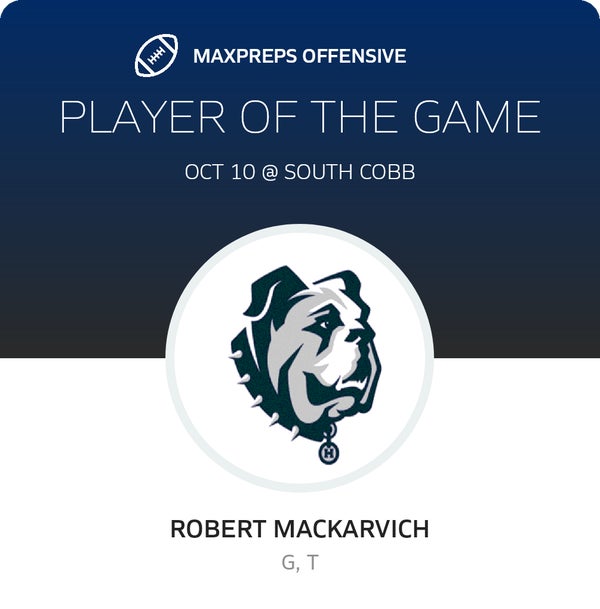 #66 Robert MacKarvich Player of the Game badge