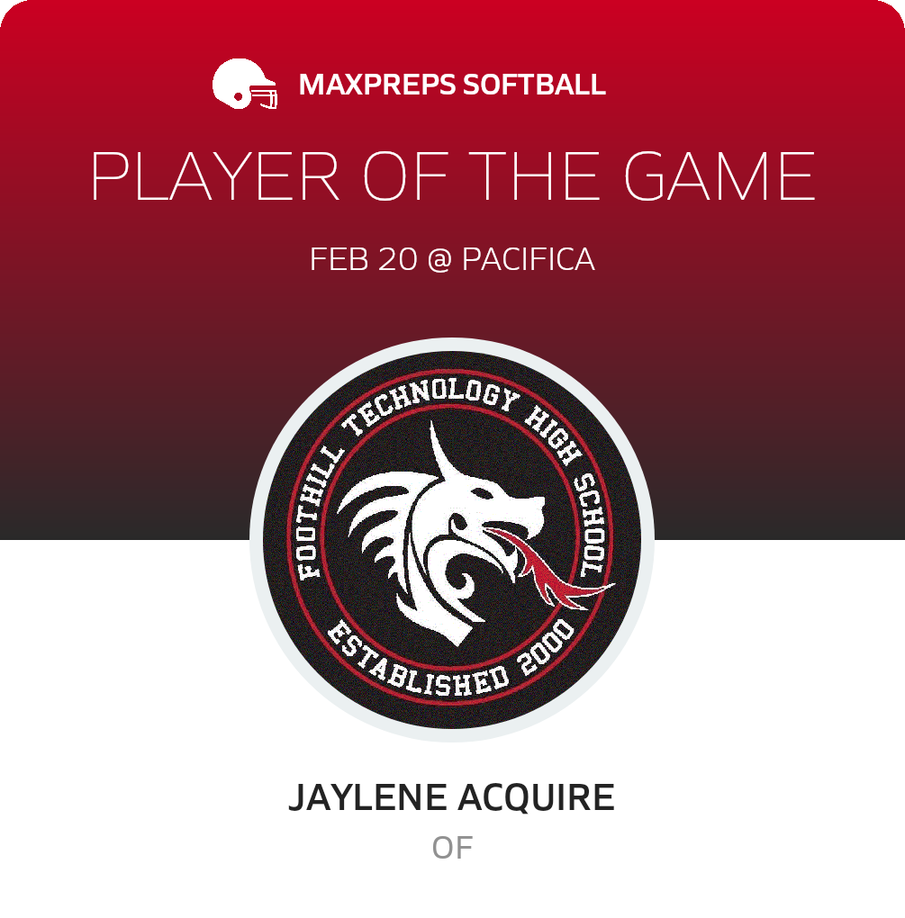 #88 Jaylene Aguirre Player of the Game badge