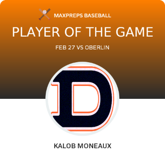 #3 Kalob Moneaux Player of the Game badge