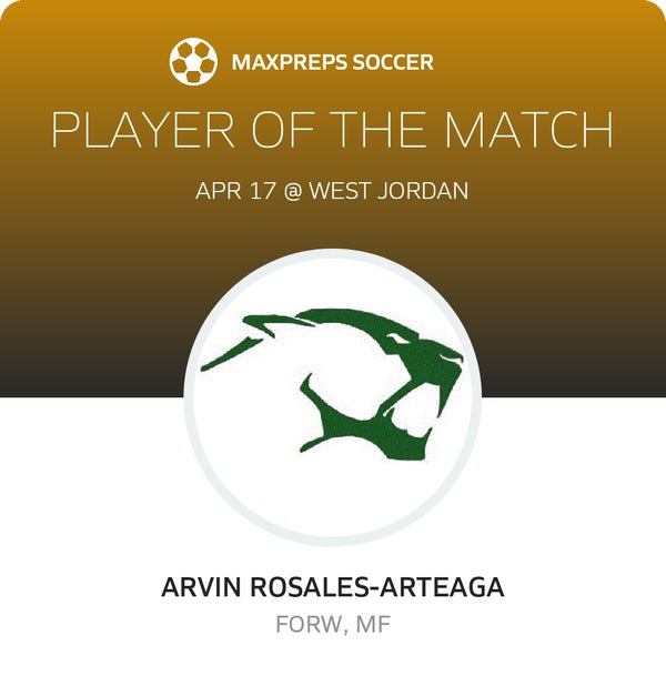 #22 A. Rosales-Arteaga Player of the Game badge