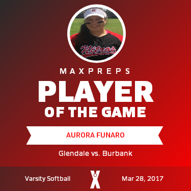 #14 Aurora Funaro Player of the Game badge