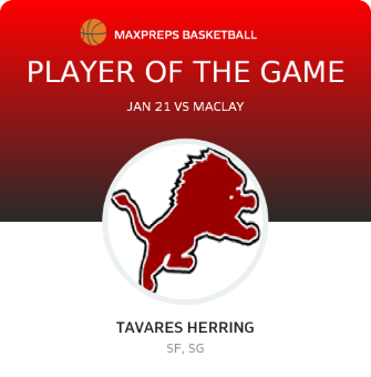 #1 Tavares Herring Player of the Game badge