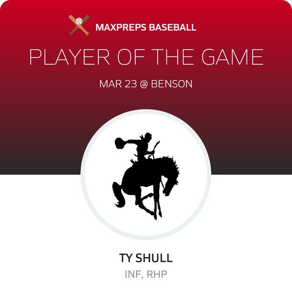#2 TY Shull Player of the Game badge