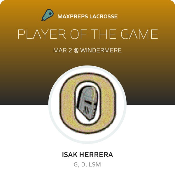 #4 Isak Herrera Player of the Game badge