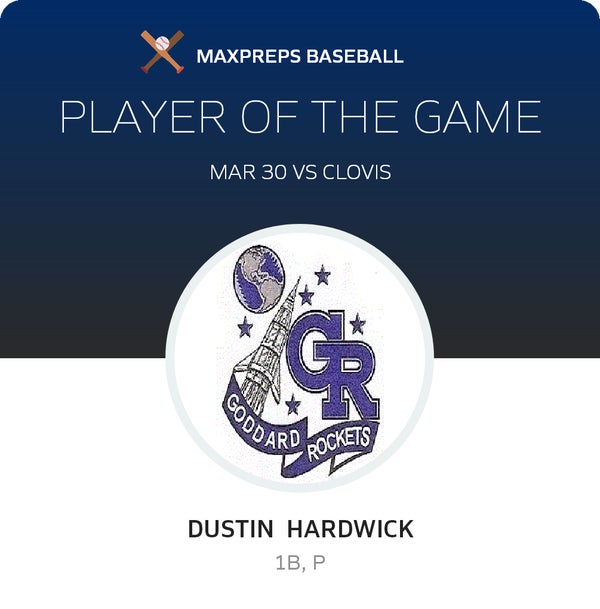 #17 Dustin Hardwick Player of the Game badge