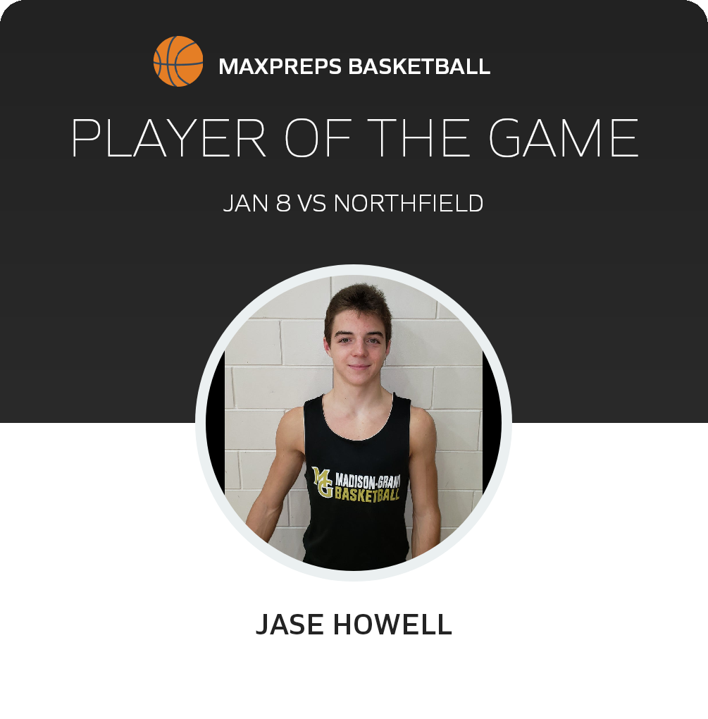 #10 Jase Howell Player of the Game badge