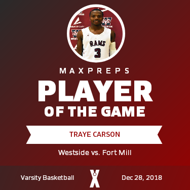 #3 Traye Carson Player of the Game badge
