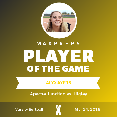 #2 Alyx Ayers Player of the Game badge