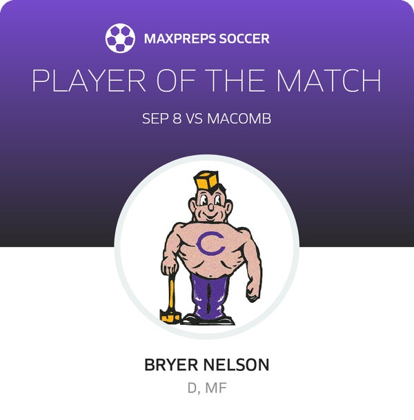 #14 Bryer Nelson Player of the Game badge