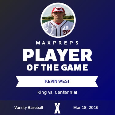 #9 Kevin West Player of the Game badge