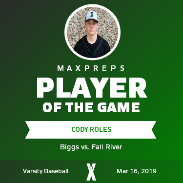 #23 Cody Roles Player of the Game badge