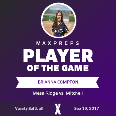 #10 Brianna Compton Player of the Game badge