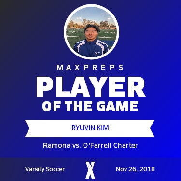 #10 Ryuvin Kim Player of the Game badge
