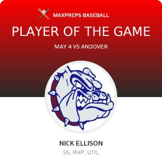 #3 Nick Ellison Player of the Game badge