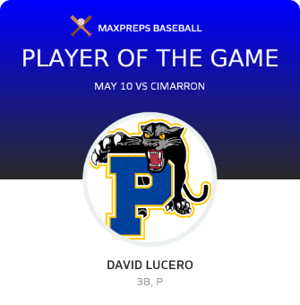 #14 David Lucero Player of the Game badge