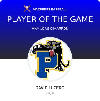 #14 David Lucero Player of the Game badge