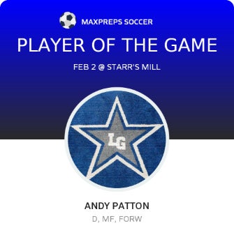 #26 Andy Patton Player of the Game badge