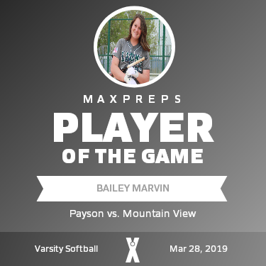 #29 Bailey Marvin Player of the Game badge